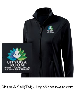 Cityoga Room Womens Fitness Jacket by Charles River Apparel Design Zoom